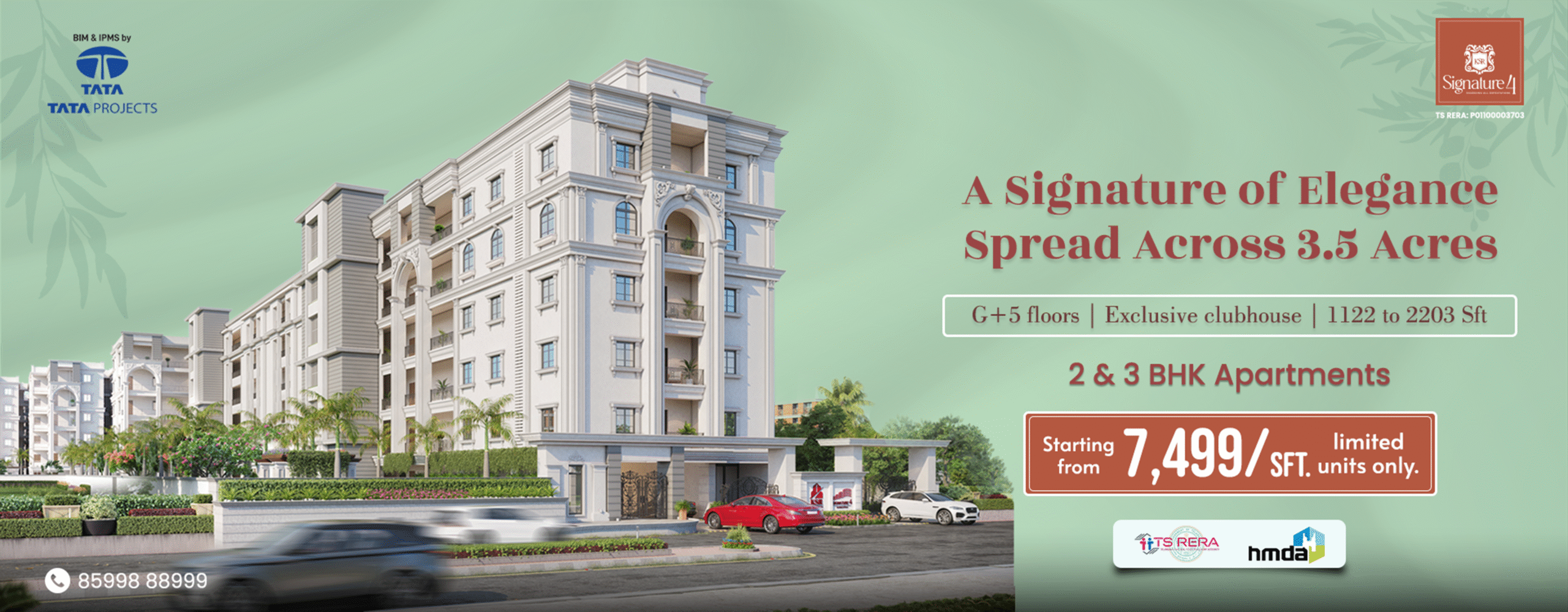 2 & 3 BHK Flats for sale in Tellapur